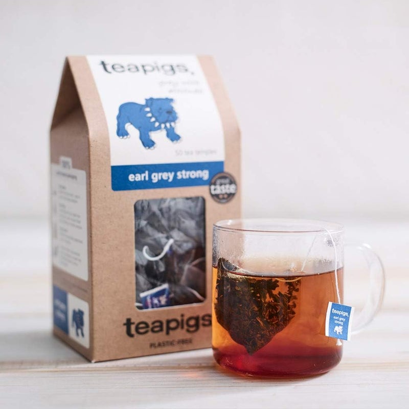 teapigs Earl Grey Strong Tea - 50 Biodegradable Tea Temples - Image 3